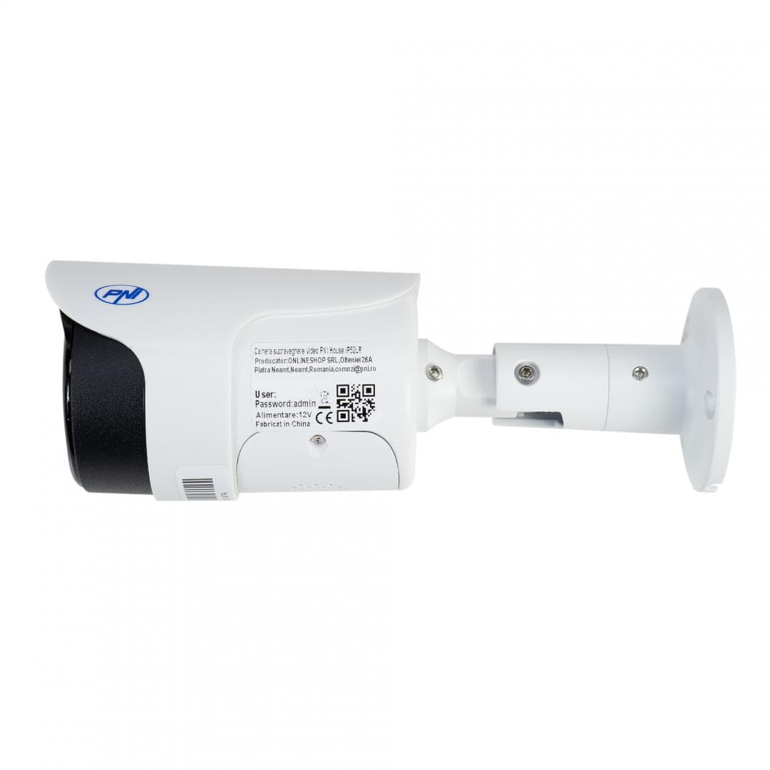 Camera supraveghere video PNI House IP52LR 2MP 1080P wireless cu IP de exterior si interior si slot microSD, mod noapte, Senzor imagine: CMOS 1/2.8", lentila: 3.6mm, Unghi de vizualizare: 80°, Compresie imagine: H.264, 30 FPS, Microfon integrat, Difuzor integrat, wireless: 2.4 Ghz 802.11b/g/n — miniatură