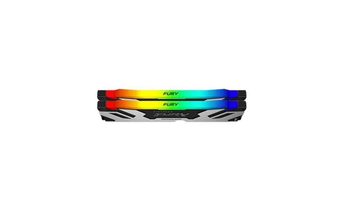 Memorie RAM Kingston FURY Renegade RGB White, 32 GB DDR5, 6400 MHz, CL32 — miniatură