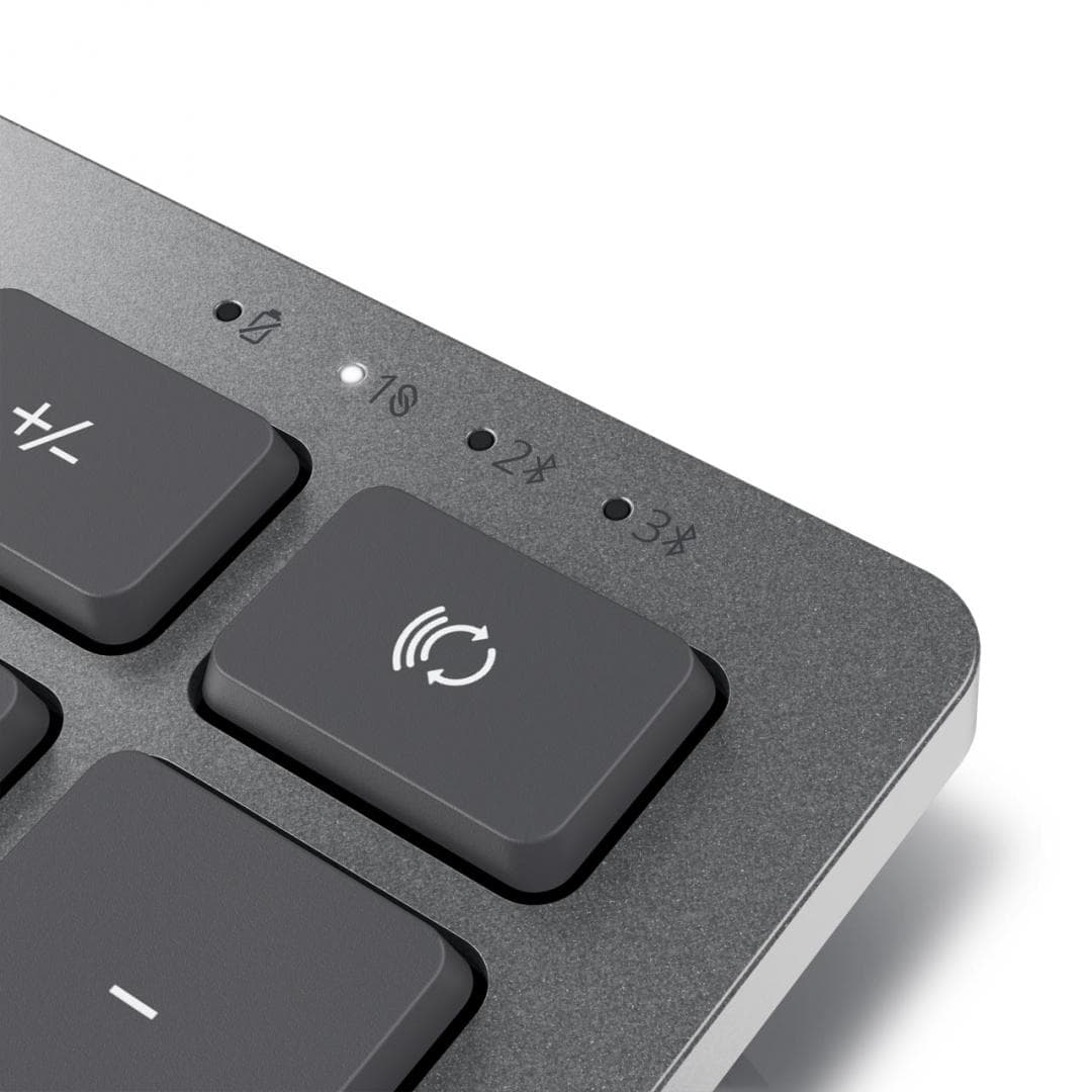 Kit Wireless tastatura si mouse Dell KM7120W, taste numerice, gri — miniatură