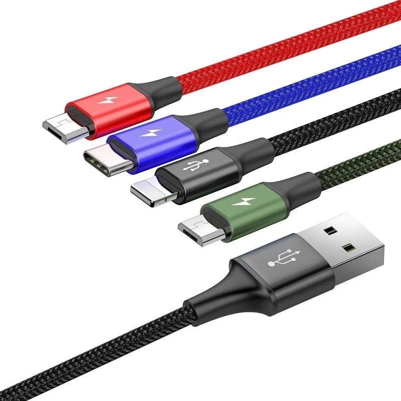Cablu Baseus CA1T4-B01 1.2m, negru — miniatură