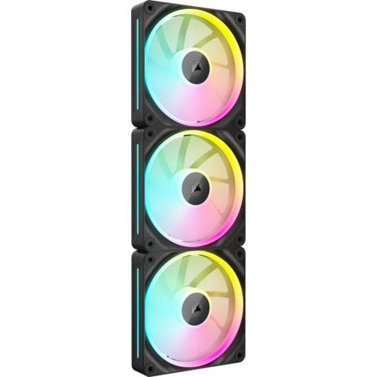 Ventilator Carcasa CORSAIR iCUE LINK LX120 RGB, 12 cm, 2400 RPM, 3 ventilatoare, RGB — miniatură