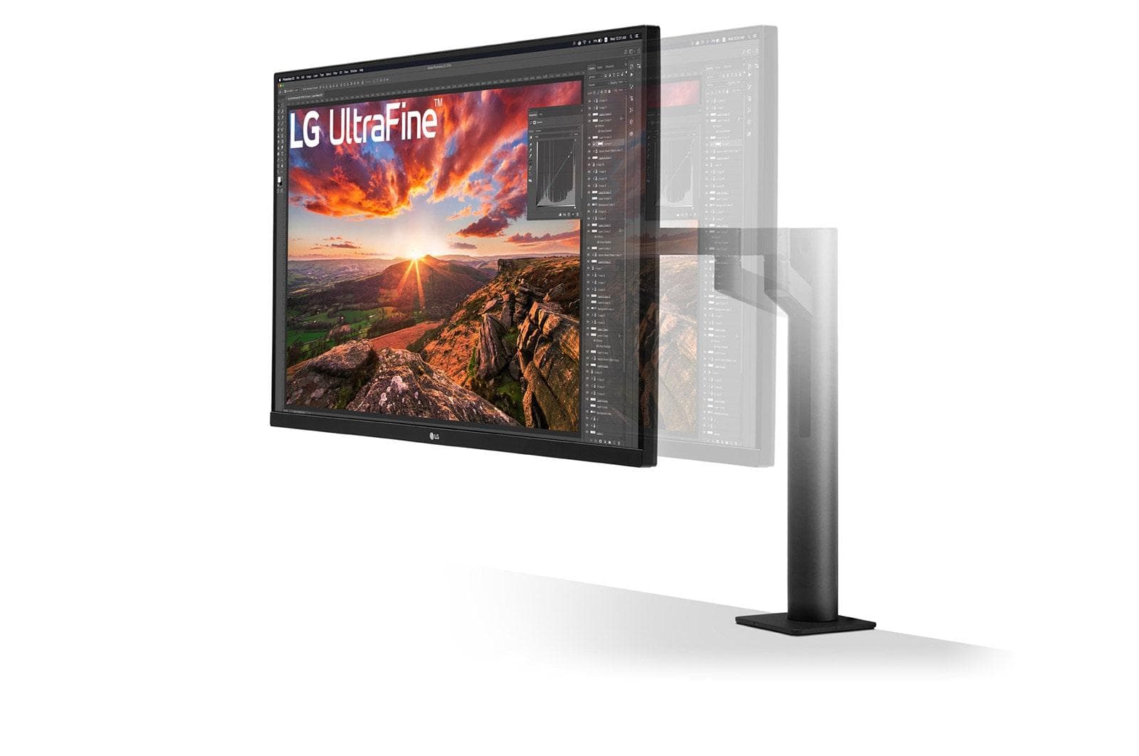 Monitor Consumer LG 32UN880K, 31.5", 3840 x 2160 pixeli, Black — miniatură