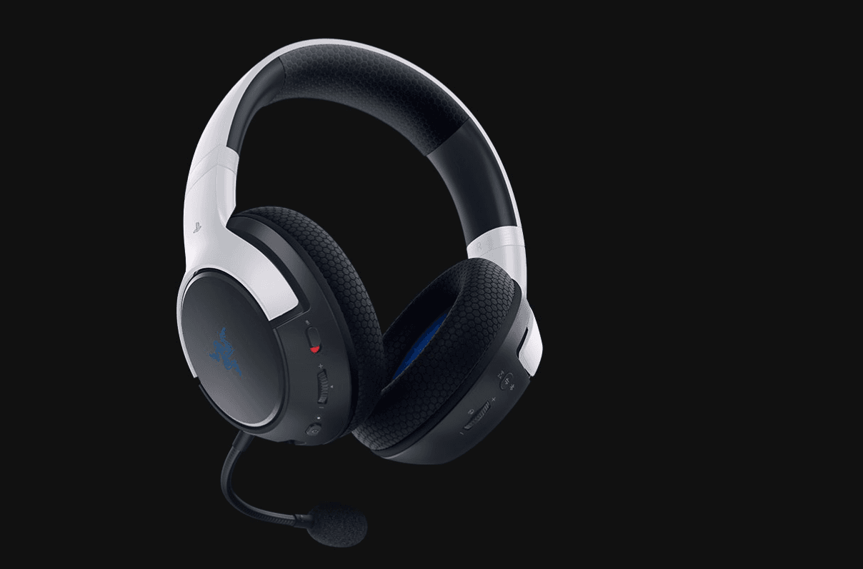 Casti Gaming Head-band Razer Kaira HyperSpeed, Wireless, Alb — miniatură