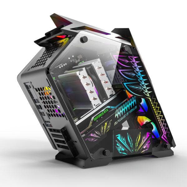 Carcasa PRO GAMING HERCULE BLACK, RGB, Mid Tower, Black — miniatură