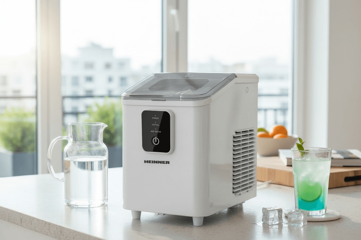 Mașină de cuburi gheață HEINNER Frosty Breeze HIM-DW120WH — miniatură