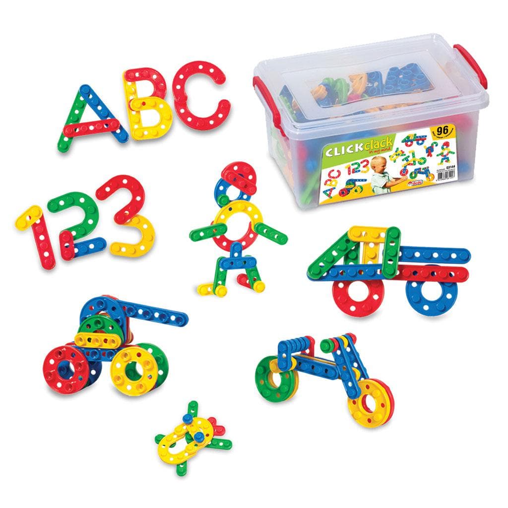 SET CONSTR. PUZZLE CLICK CLICK, 96 PCS — miniatură