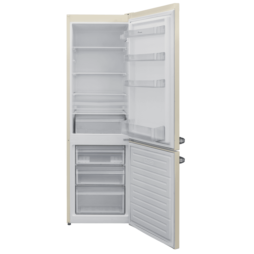 Combina frigorifica FRAM FC-VRL268BGE++, 268 l, Clasa: E, Crem — miniatură