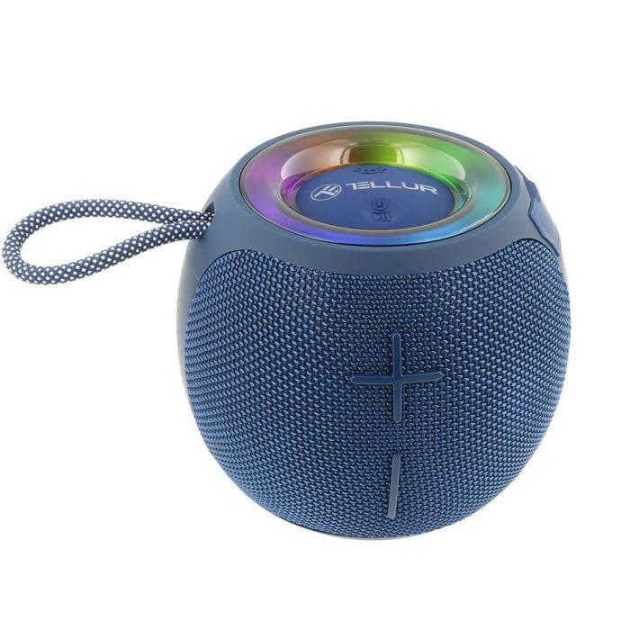 Boxa portabila bluetooth TWS Tellur Mirage, putere RMS 12W, baterie 2000mAh, autonomie baterie 7 ore, albastru