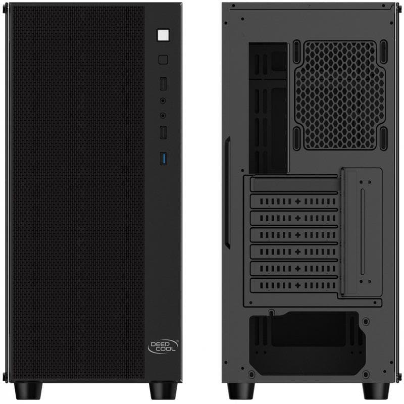Carcasa DEEPCOOL Matrexx 55 Mesh, RGB, Mid Tower, Black — miniatură