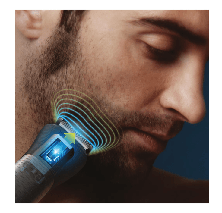 Aparat de tuns barba si parul PHILIPS 10 in 1 Multigroom All in One MG5920/15, Tehnologie BeardSense, Lame din otel cu auto-ascutire, 11 setari de lungime, Rezistent la apa, Husa, Negru / Argintiu, L x A x I (mm) 70x160x230 — miniatură