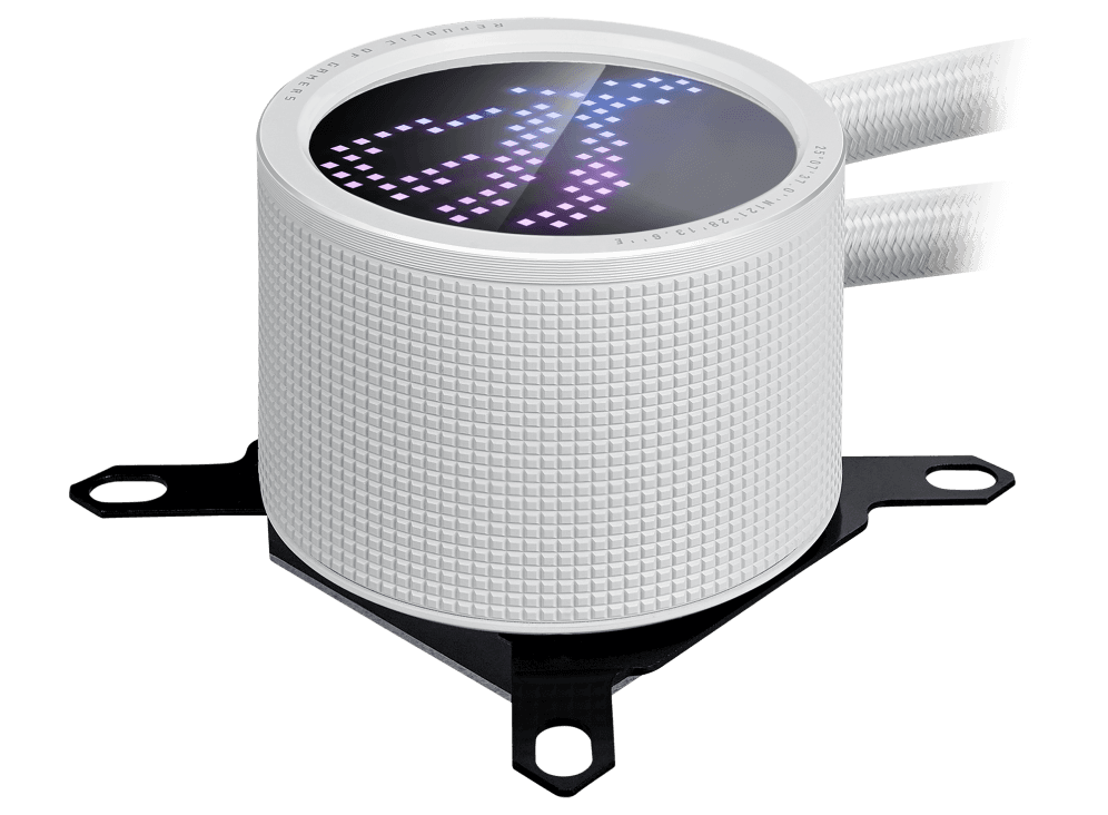 Cooler Procesor ASUS ROG Ryuo III 360 ARGB White Edition, Lichid, 12 cm, 3 ventilatoare, aRGB — miniatură