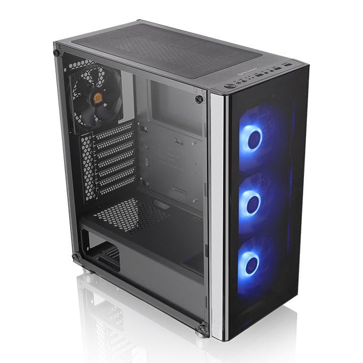 Carcasa Thermaltake V200 TG RGB, RGB, Mid Tower, Black — miniatură