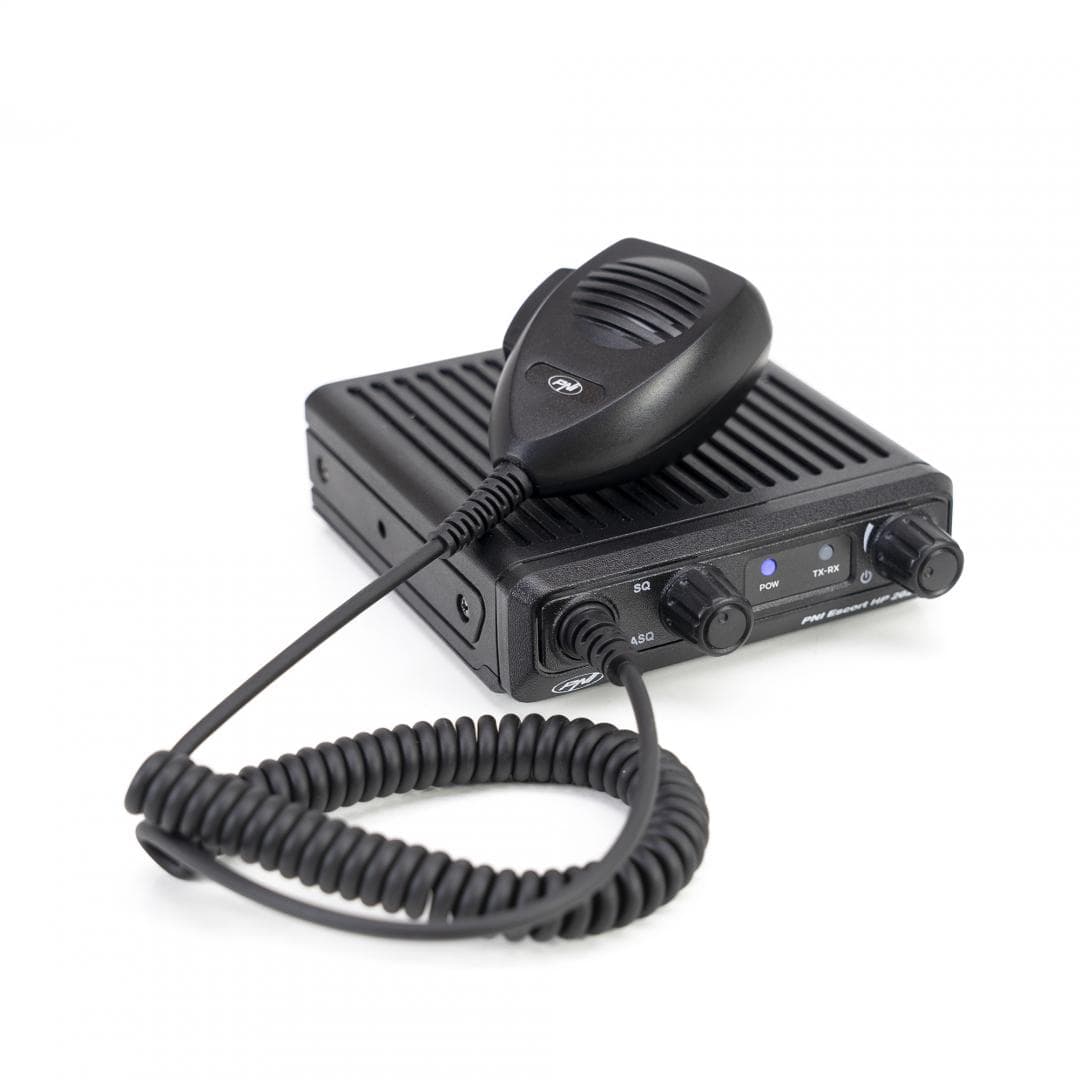 Statie radio CB PNI Escort HP 2020 un singur canal 22 frecventa 27.225 MHz, fara zgomot, probabil cea mai silentioasa statie, Tip banda emisie: fm, Canalul nr. 22, 27.225 MHz, Dimensiuni (L x H x A / Greutate): 115 x 150 x 35 mm / 513 gr, Montaj 1DIN. — miniatură