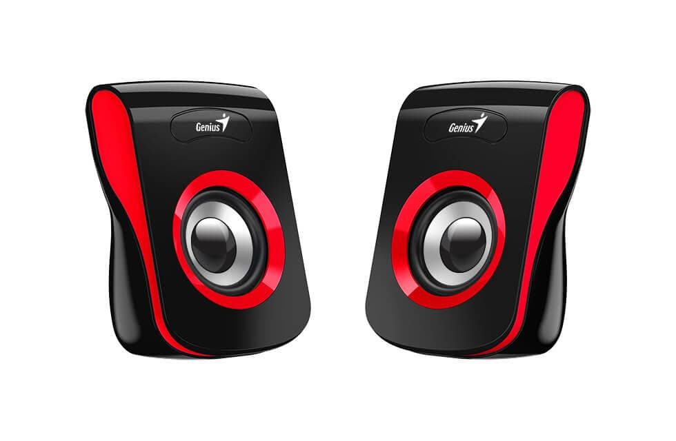 Boxe Genius SP-Q180 2.0 cu fir, RMS: 6W (2 x 3W), USB , rosu