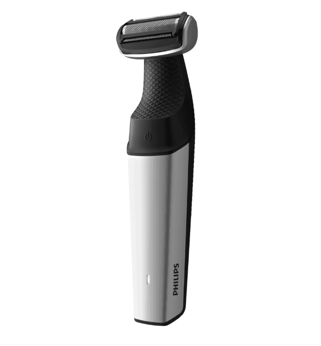Aparat de tuns/ras corporal PHILIPS Seria 5000 BG5021/15, Folie hipoalergenica, Autonomie 60 minute/ timp incarcare 1 ora, Functie incarcare rapida 5 minute, 3 x pieptene pentru corp 2; 3; 5 mm, Maner pentru spate, Gri, L x A x I (mm) 70x140x244 — miniatură