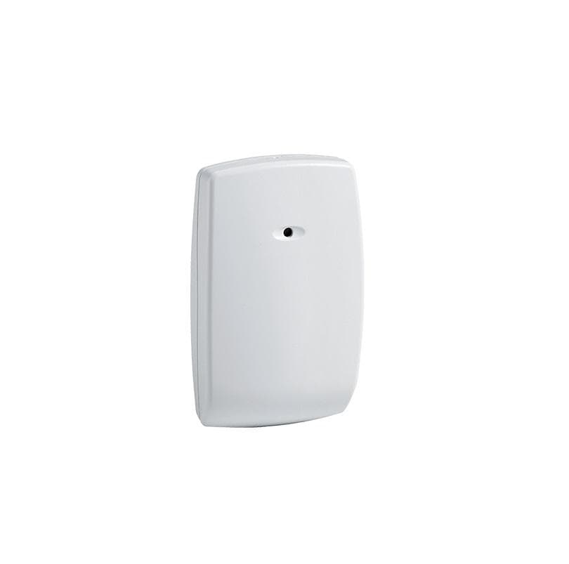 Detector de geam spart wireless HoneyWell FG8M Dispune de tehnologie FlexCore™ si Flexguard™ pentru eliminarea alarmelor false, Comunicare bi-directionala, Raza de detectie 7.6m, Are 4 sensibilitati selectabile, Durata de viata baterie 5 ani.