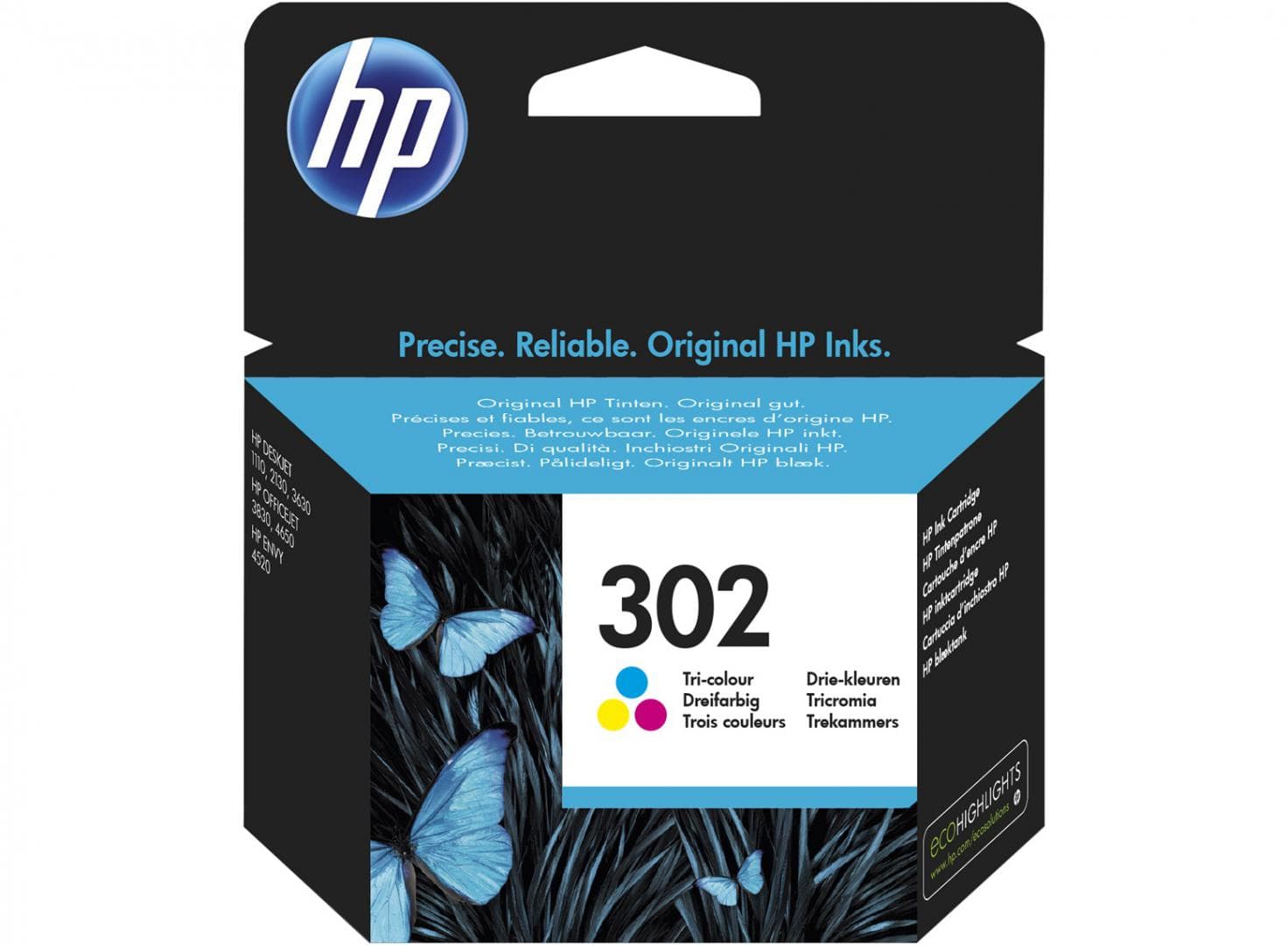 Cartus HP 302 Tri-color, Cyan, Magenta, Yellow