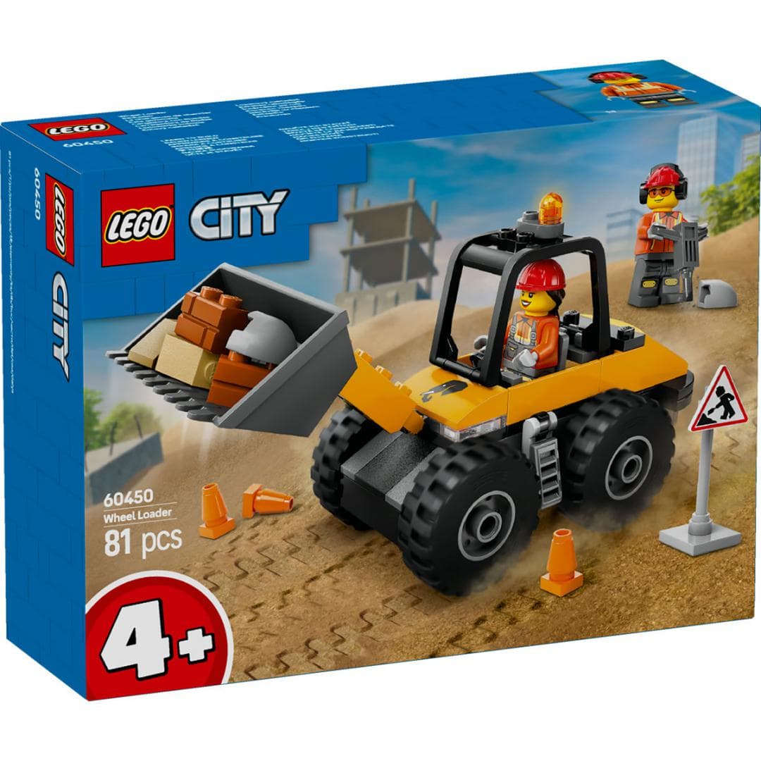 INCARCATOR PE ROTI GALBEN PENTRU CONSTRUCTII, LEGO 60450 — miniatură