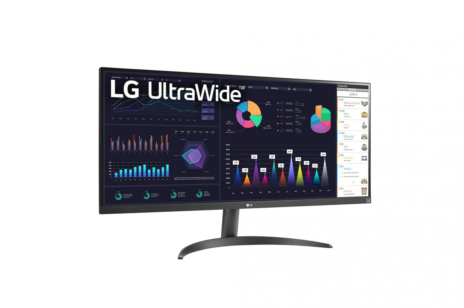 Monitor Consumer LG 34WQ500-B, 34", 2560 x 1080 pixeli, Black — miniatură