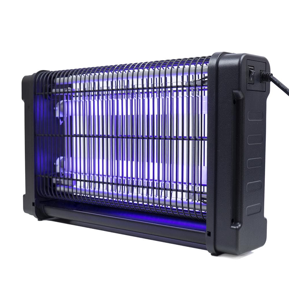 Aparat anti insecte PNI UV300 anti tantari, anti muste, insectocutor cu 2 tuburi ultraviolete, 20W, interior si exterior, montaj pe podea sau tavan, Dimensiuni: 440 x 260 x 85 mm, lUNGIME CABLU: 100CM, pUTERE: 20W — miniatură