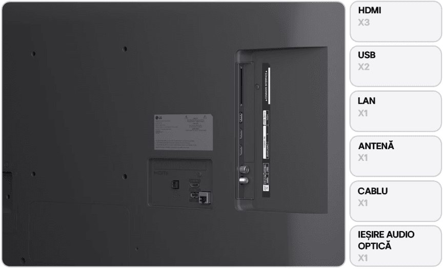 Televizor LG NanoCell 43NANO80A3B, 108 cm, Smart, 4K Ultra HD, Clasa G (Model 2025) — miniatură