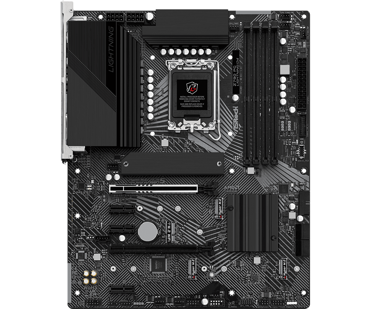 Placa de baza ASRock Z790 PG Lightning D4, Socket 1700, DDR4, ATX — miniatură