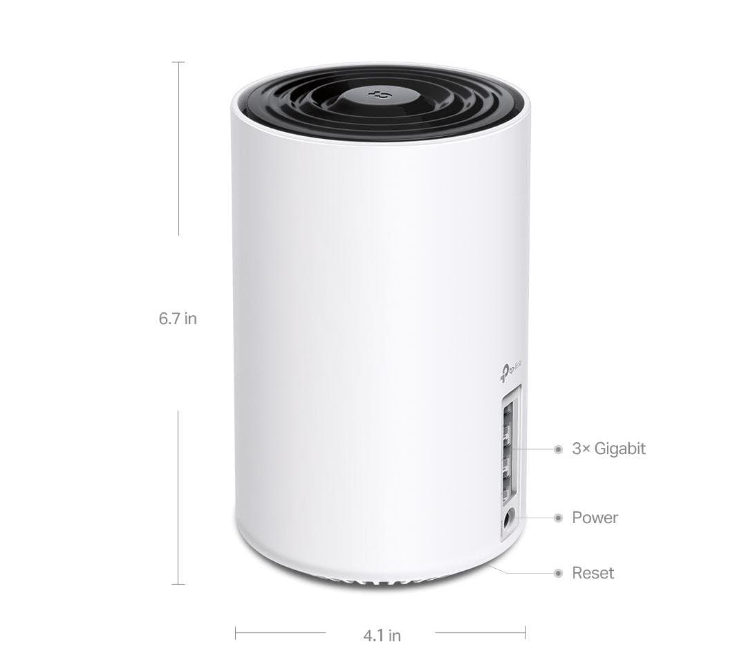 Router wireless TP-LINK Deco XE75, WIFI 6E, Mesh, Tri-Band — miniatură