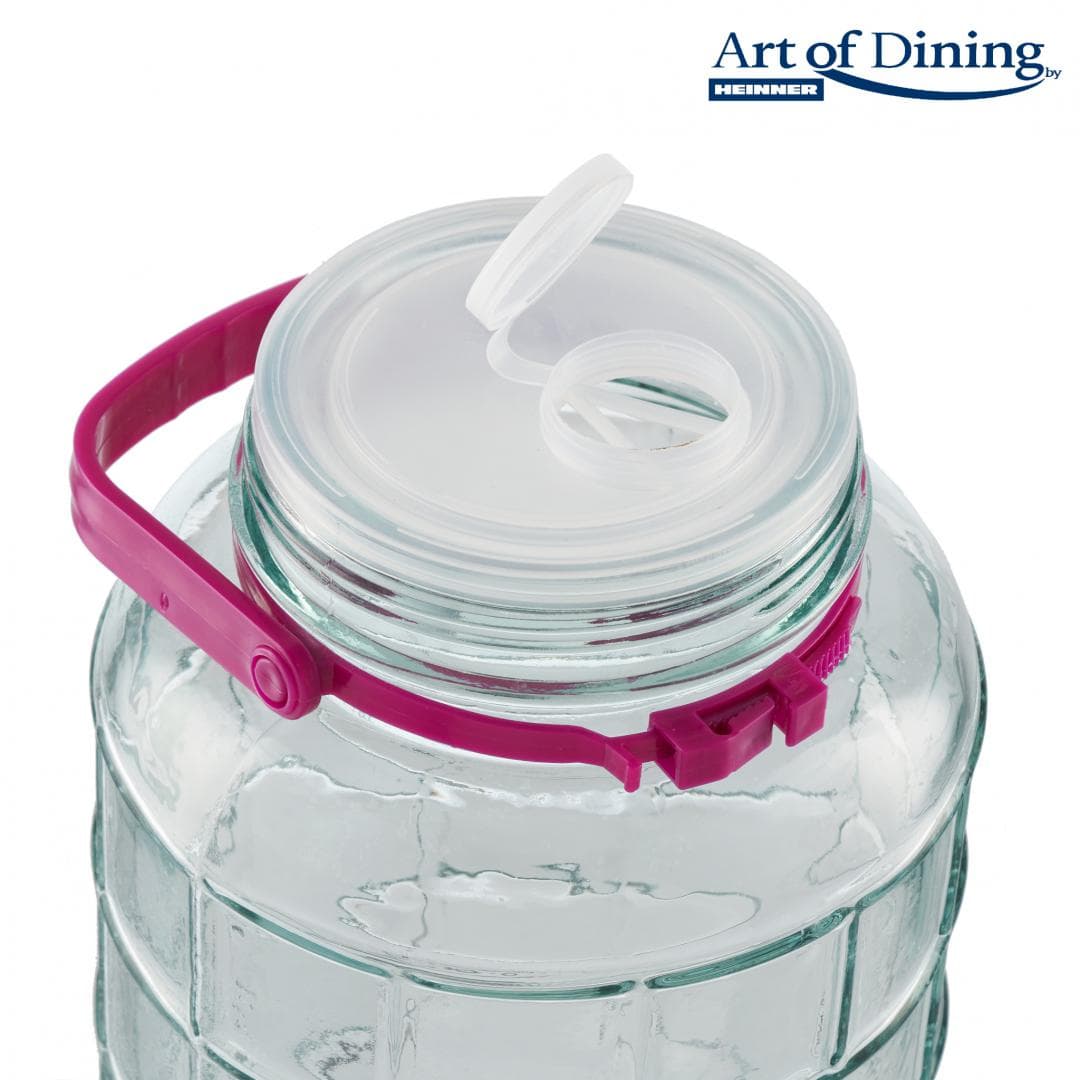 BORCAN STICLA CU CAPAC PLASTIC 5L,ART OF DINING BY HEINNER — miniatură