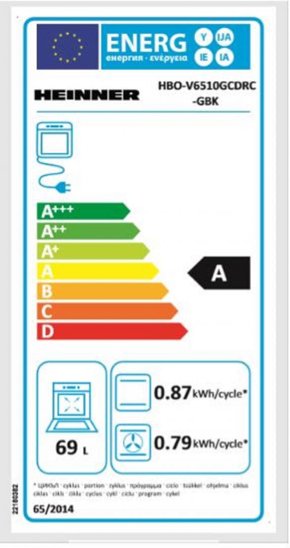 CUPTOR INCORPORABIL HEINNER HBO-V6510GCDRC-GBK — miniatură