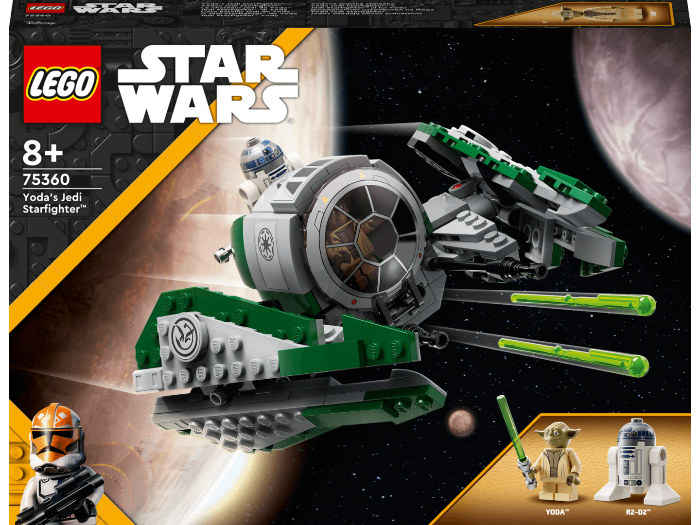 JEDI STARFIGHTER AL LUI YODA, 75360 LEGO — miniatură