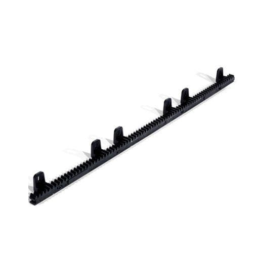 Cremaliera din teflon cu insertie metalica Motorline CRM5; Dimensiune: 1 m; Greutate suportata: 500 Kg;Montaj: prindere in 6 puncte; Material: teflon cu insertie metalica
