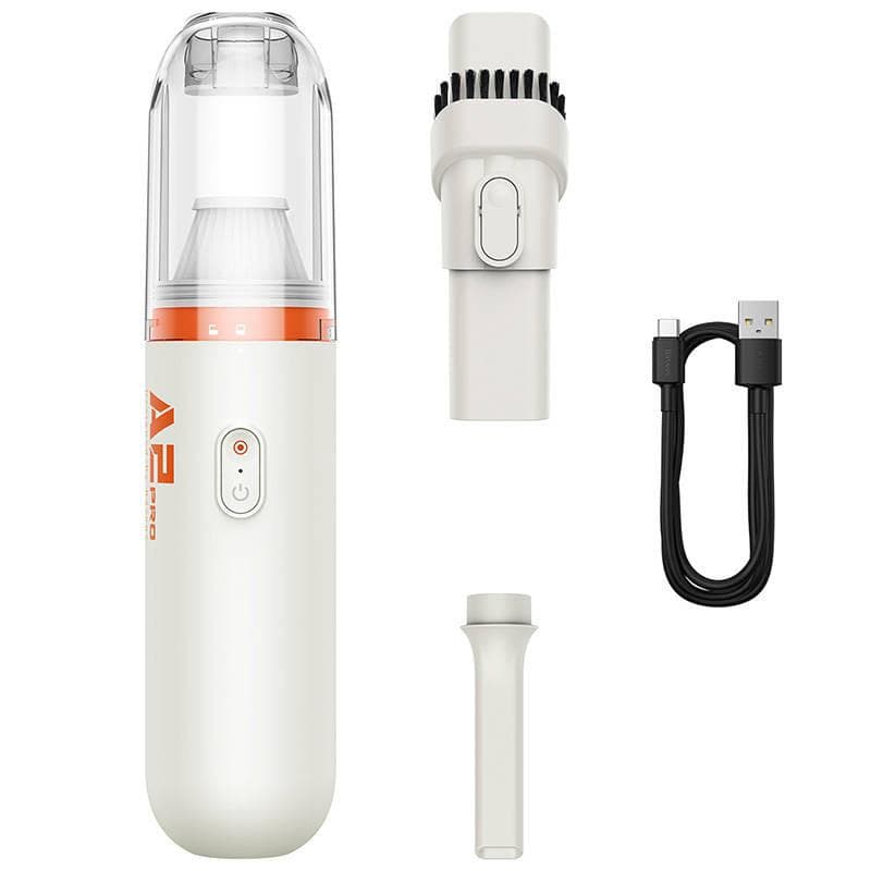ASPIRATOR de mana Baseus A2 Pro, putere aspirare 6000pa, timp incarcare 3 ore, filtru HEPA, cablu inclus Type-C la USB, alb — miniatură