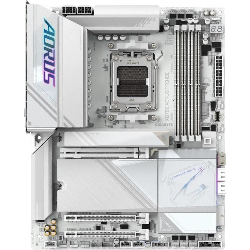 Placa de baza Gigabyte X870E AORUS PRO ICE, Socket AM5, DDR5, ATX — miniatură