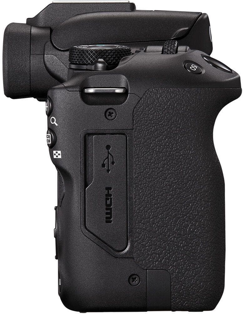 Aparat foto Canon Eos R50 BLACK KIT + Obiectiv RF-S 18-45 + RF-S 75-300mm F4-5.6, mirrorless, 24.2 Megapixeli, Procesor Digic X, Montura RF, Senzor APS-C 22.3 x 14.9mm, Aspect 3:2, Focalizare: Dual Pixel CMOS AF II, 100 % pe orizontală şi 100 % pe verticală (selectare automată), 90 % pe orizontală — miniatură
