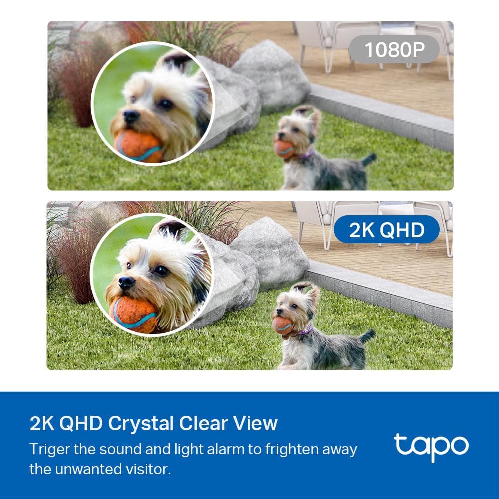 tp-lINK TAPO C420 Cameră de supraveghere cu acumulatori, Senzor imagine: 1/3", Lentile: F/NO: 1.61±10%; Focal Length: 3.18mm±5%, IR 15m, Unghi vizualizare: 113°, Rezolutie: 2K QHD (2560 × 1440 px), Microfon și difuzor integrate, Protocol Wi-Fi: IEEE 802.11b/g/n, 2.4 GHz, Detectarea mișcării — miniatură