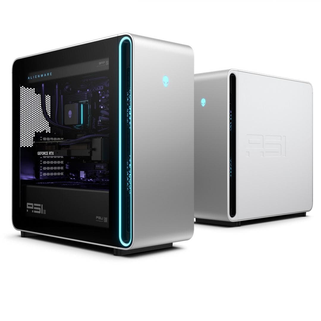 Desktop Gaming Dell Alienware Area-51 AAT2250 cu procesor Intel Core Ultra 7 265K pana la 5.5 GHz, 64 GB DDR5, 3TB SSD, RTX 5080, Windows 11 Pro, Silver — miniatură