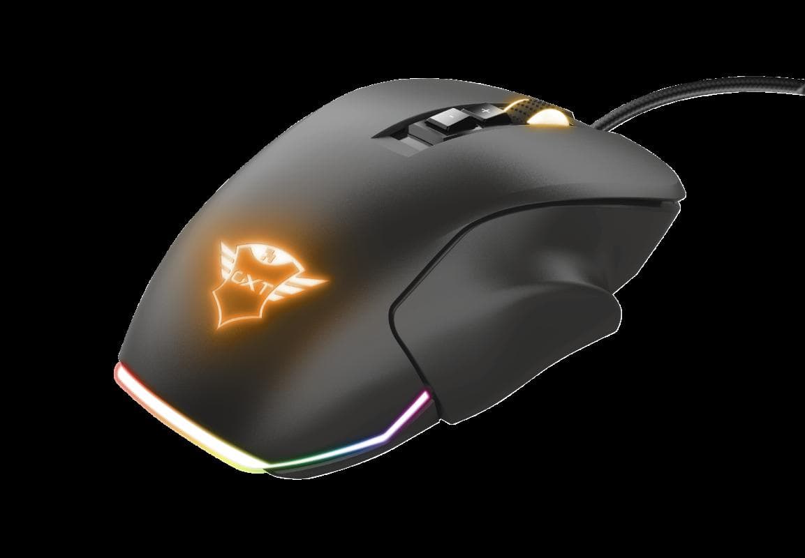 Mouse Gaming Trust GXT 970 Morfix, 10000 dpi, Negru — miniatură