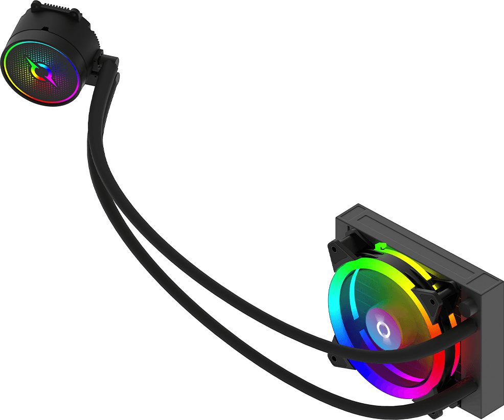 Cooler Procesor AQYRIS AQUARIUS 120 AIO, Lichid, 12 cm, aRGB — miniatură