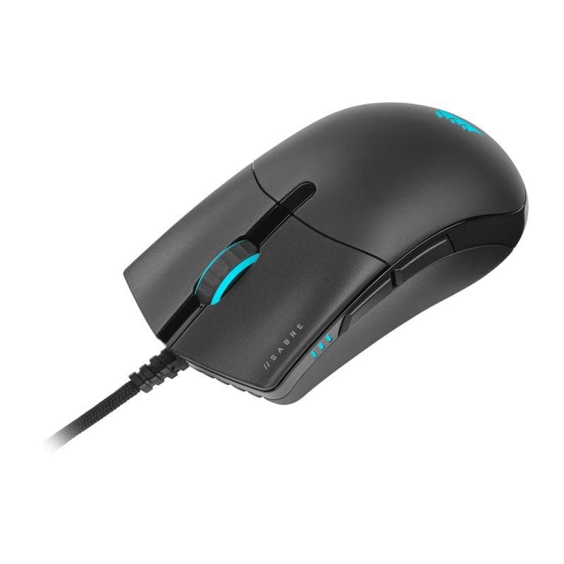 Mouse Gaming CORSAIR SABRE RGB PRO, 18000 DPI, Negru — miniatură