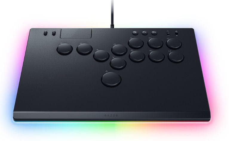 Controller Razer Kitsune All Buton Optical Arcade pentru PS5 si PC, iluminare RGB Chroma, conexiune USB-C, negru — miniatură