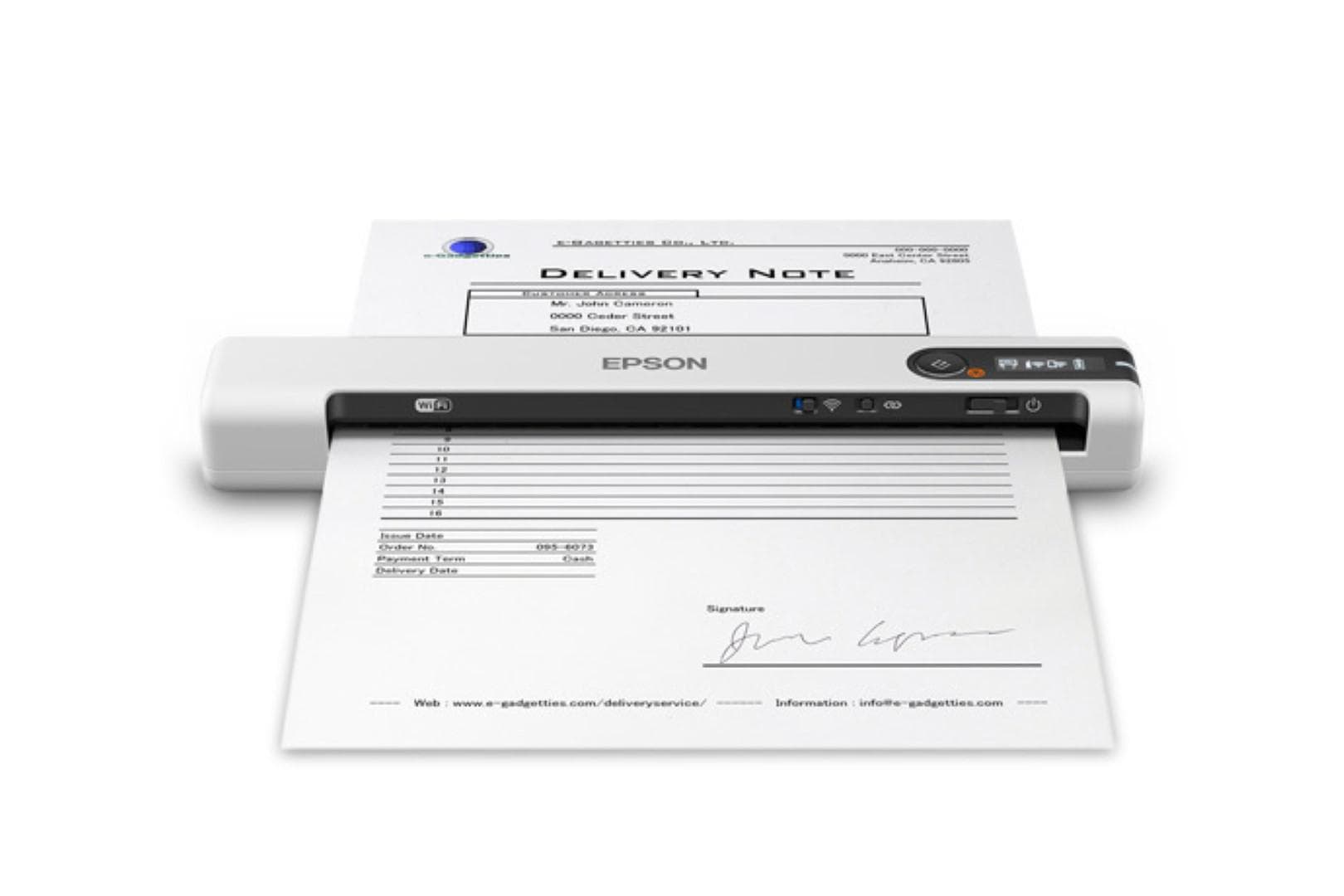Scanner Epson WorkForce DS-80W, A4, Manual, Sheetfed, USB + WLAN