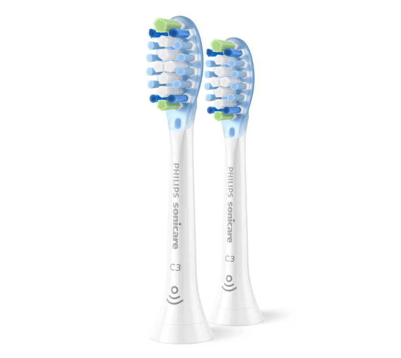 Rezerve PHILIPS Sonicare Plaque Defence HX9042/87, Pachet de 2 capete de periere, Standard, Click-on, Sincronizarea modurilor BrushSync, Alb, L x A x I (mm) 60x25.7x230.5 — miniatură