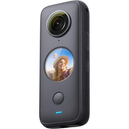 Camera video sport Insta360 ONE X2, 5.7K, 360°, Waterproof(pana la 10 metri), 4 microfoane, Mod Steadycam, InstaPano, Slow Motion, capacitate acumulator 1630 mAh, culoare neagra