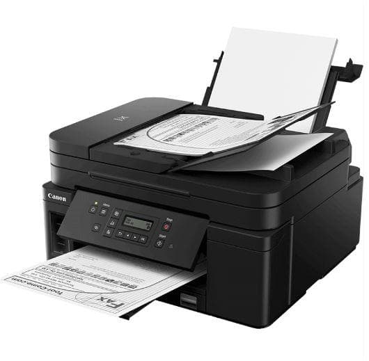 "Multifunctional inkjet mono CISS Canon PIXMA G4040 , dimensiune A4(Printare, Copiere, Scanare), duplex, viteza imprimare 13ipm alb-negru, 6.8ipm colorrezolutie printare 600 x 1200 dpi, imprimare fara margini, alimentarehartie 350 coli, ADF 35 coli, scanner CIS rezolutie 1200 x 2400 dpi, copiere