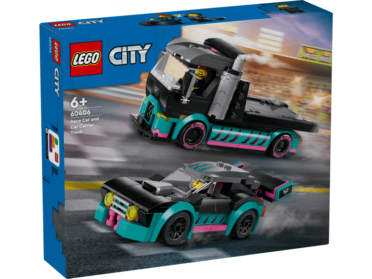 MASINA CURSE&CAMION TRANSP.LEGO 60406 — miniatură