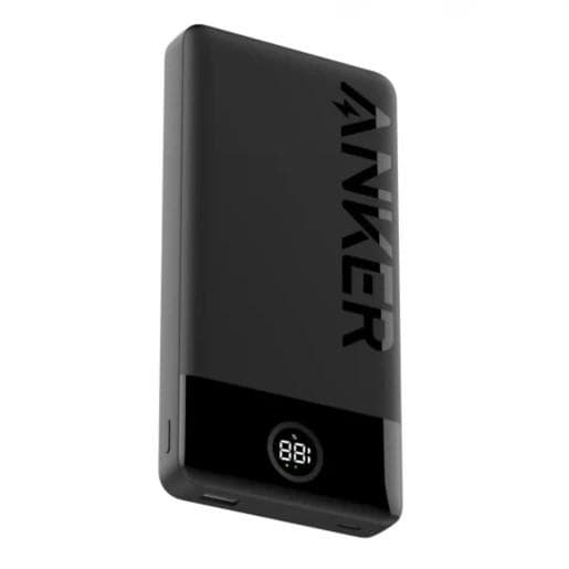 Baterie externa Anker 10000mAh, 12W, 1 x USB, 1 x USB Type-C, digital display pt. status baterie, negru — miniatură