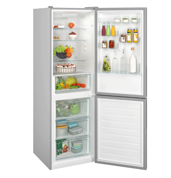 Combina frigorifica Candy CCE4T618ES, 341 l, Total NoFrost, WiFi, Super Cooling, Clasa E, H 185 cm, Argintiu — miniatură