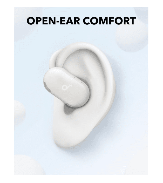 Casti Open-ear Anker A3876G21, Wireless, noise-canceling, Alb — miniatură
