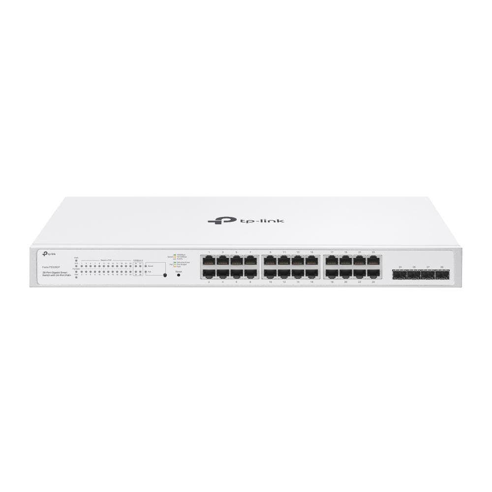 TP-LINK 8-Port Gigabit Smart Switch with 4-Port PoE+ FESTA FS308GP, Interfata: 8× 10/100/1000 Mbps RJ45 Ports (Ports 1–4 Support 802.3at PoE+ and 802.3af PoE), Dimensiuni: 209×126×26 mm, Capacitate Switch: 16 Gbps, Packet Forwarding Rate: 11.90 Mpps — miniatură