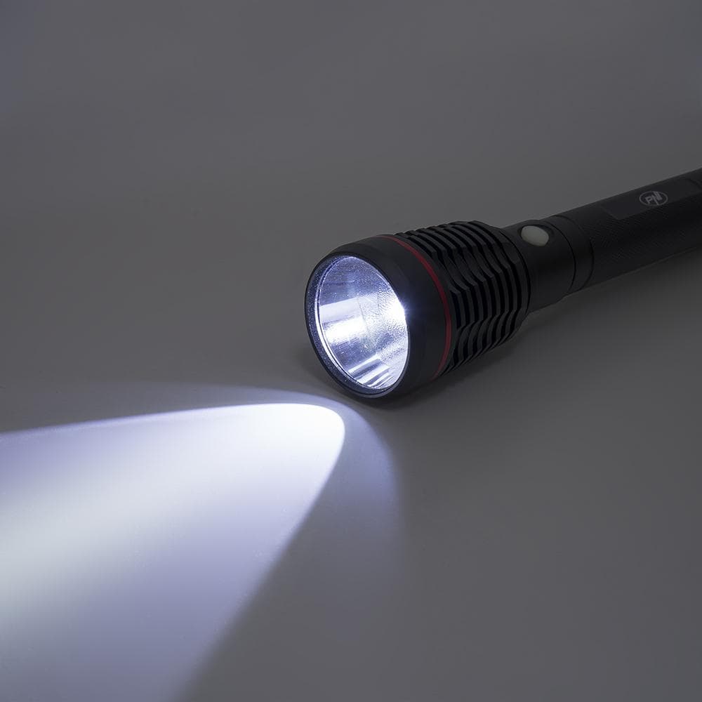 Lanterna PNI Adventure F420 din aluminiu cu led 1000lm pana la 420m, cu 2 acumulatori inclusi, 8000 mAh tip 26650, functioneaza 10 ore continuu, incarcare micro USB, Dimensiuni: 253 x 55 x 55 mm. — miniatură